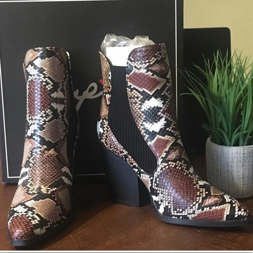 High Ankle Snake Booties